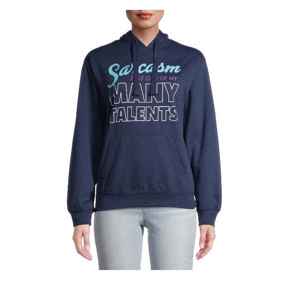 Juniors Sarcasm Is One of My Many Talents Hoodie - Picture 2 of 4
